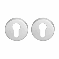Cilinderrozet rond 54,8x8,8 mm geborsteld Rvs