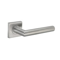 Deurkruk Vita 20mm haaks op vierkant rozet geborsteld RVS