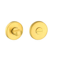 Rozet met toilet / badkamersluiting 54,8x8,8 mm geborsteld messing PVD gecoat