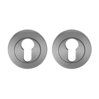 Cilinderrozet rond 53,5x8,5 mm gun metal PVD gecoat
