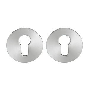 Cilinderrozet rond 55x3 mm ultra dunne rozet van 3mm geborsteld Rvs