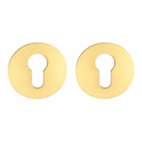 Cilinderrozet rond 55x3 mm ultra dunne rozet van 3mm mat goud PVD gecoat