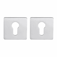 Cilinderrozet vierkant 55x3mm ultra dunne rozet van 3mm geborsteld Rvs