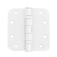 Kogelscharnier afgerond 89x89x2,5mm mat wit PVD gecoat