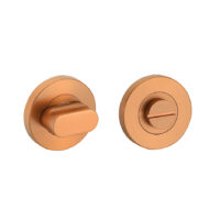 Rozet met toilet / badkamersluiting 53,5x8,5 mm brons geborsteld PVD gecoat