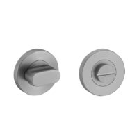 Rozet met toilet / badkamersluiting 53,5x8,5 mm gun metal PVD gecoat