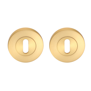 Sleutelrozet rond 53,5x8,5 mm mat goud PVD gecoat