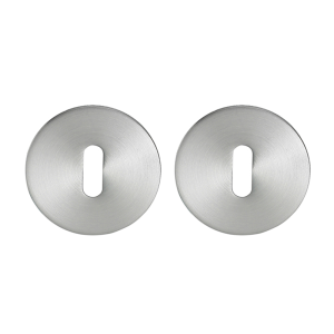 Sleutelrozet rond 55x3 mm ultra dunne rozet van 3mm geborsteld Rvs