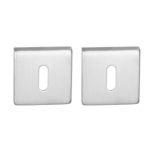 Sleutelrozet vierkant 53x53x8,9mm geborsteld Rvs