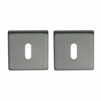 Sleutelrozet vierkant 53x53x8,9mm gun metal PVD gecoat