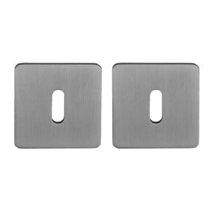 Sleutelrozet vierkant 55x3 mm ultra dunne rozet van 3mm gun metal PVD gecoat
