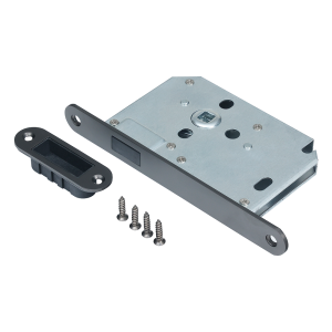 Magneet loopslot met voorplaat en sluitkom gun metal PVD gecoat