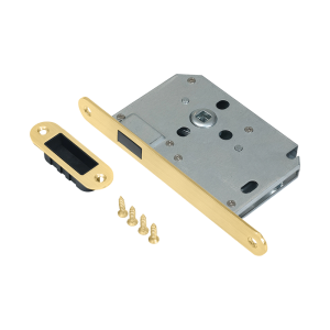 Magneet loopslot met voorplaat en sluitkom mat goud PVD gecoat