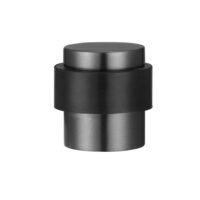 Deurstopper voor vloermontage 25x30mm gun metal PVD gecoat