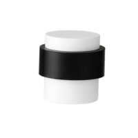 Deurstopper voor vloermontage 25x30mm mat wit PVD gecoat