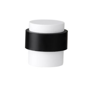 Deurstopper voor vloermontage 25x30mm mat wit PVD gecoat