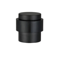 Deurstopper voor vloermontage 25x30mm mat zwart PVD gecoat