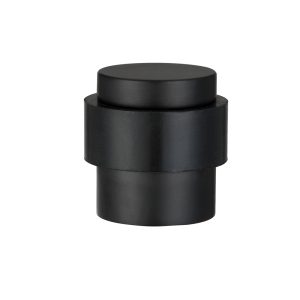 Deurstopper voor vloermontage 25x30mm mat zwart PVD gecoat