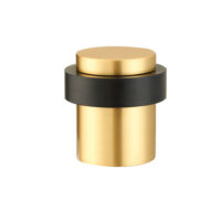 Deurstopper voor vloermontage 30x40mm mat goud PVD gecoat