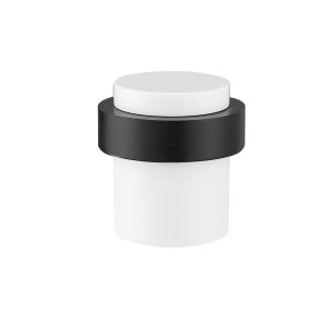 Deurstopper voor vloermontage 30x40mm mat wit PVD gecoat
