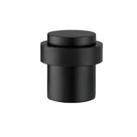 Deurstopper voor vloermontage 30x40mm mat zwart PVD gecoat