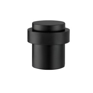 Deurstopper voor vloermontage 30x40mm mat zwart PVD gecoat