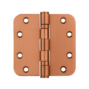 Kogelscharnier afgerond 89x89x2,5mm brons geborsteld PVD gecoat