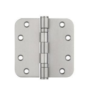 Kogelscharnier afgerond 89x89x2,5mm gun metal PVD gecoat (3 pack)