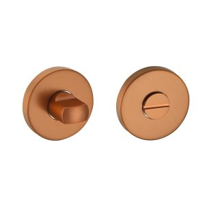 Rozet met toilet / badkamersluiting 54,8x8,8 mm brons geborsteld PVD gecoat