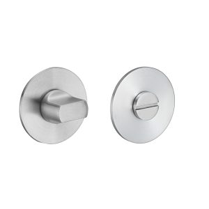 Rozet met toilet / badkamersluiting rond 55x3 mm ultra dunne rozet van 3mm geborsteld RVS