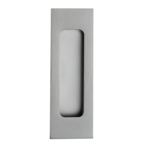 Schuifdeurkom rechthoek 150x50x12 mm blind gun metal PVD gecoat