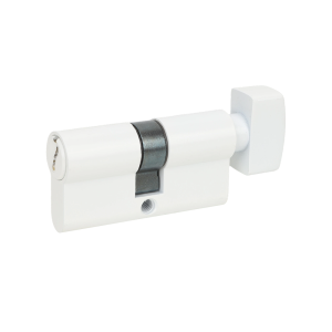 Profielcilinder met knop standaard 30/30 mat wit