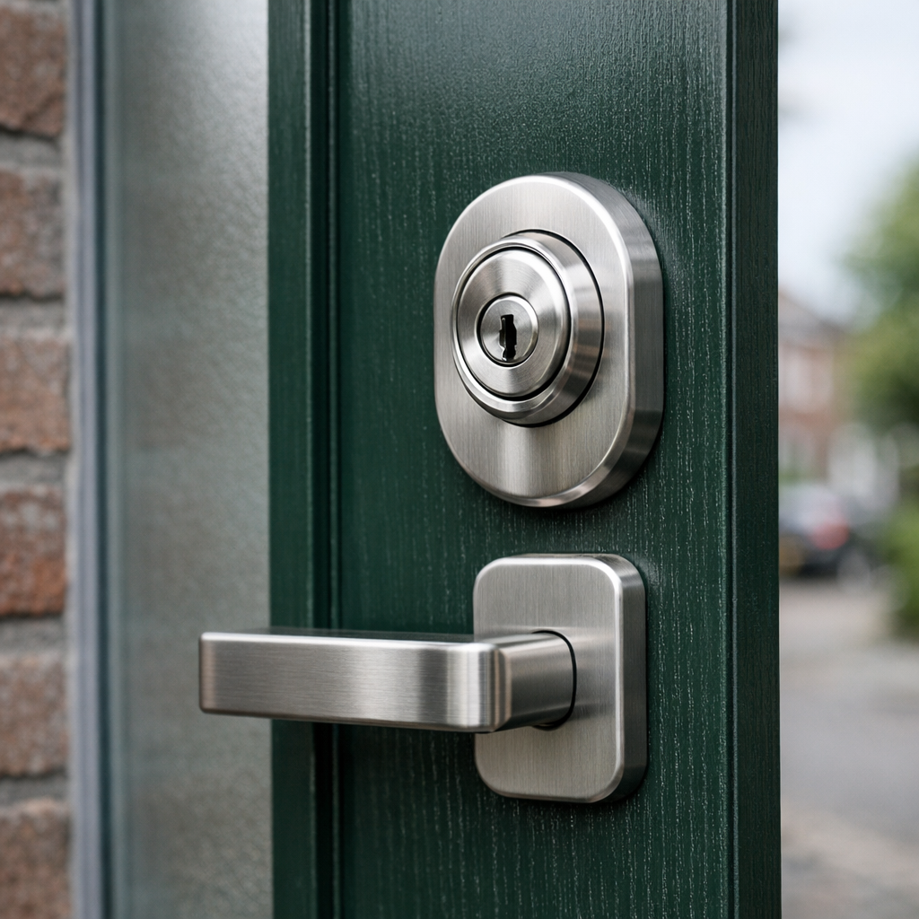 Deurbeslag met kerntrekbeveiliging