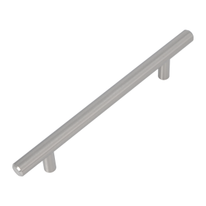 Meubelgreep Mila geborsteld RVS 188mm rond - Boorafstand 128mm