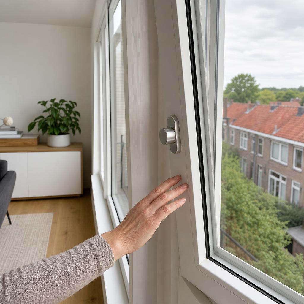 Raamkruk zonder slot veiligheid